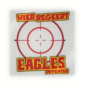 Sticker 'hier regeert Eagles' (24 stuks)